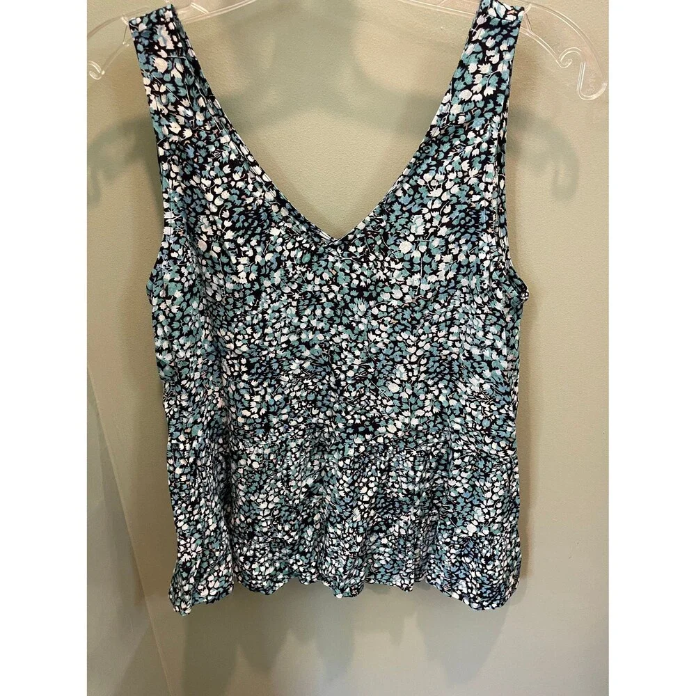 LOFT floral blouse size SP